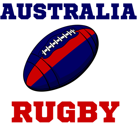 Australia Rugby Ball Mug (Yellow)